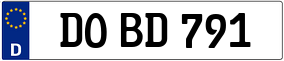 Trailer License Plate